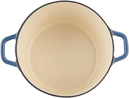 Cuisinart 3 Qt Casserole, Covered, Enameled Provencial Blue