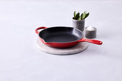 Le Creuset Enameled Cast Iron Signature Iron Handle Skillet, 9", Cerise