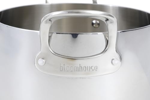 Bloomhouse - Two Time Oprah's Favorite Things Winner - 8 Quart Tri-Ply Stainless Steel Stock Pot with Lid – Dutch Oven, Oven Safe, Dishwasher Safe