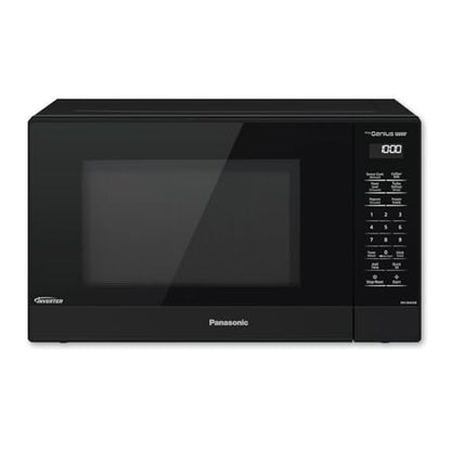 Panasonic NN-SN65KB Microwave Oven with Inverter Technology 1200W, 1.2 cu.ft. Small Genius Sensor One-Touch Cooking, Popcorn Button, Turbo Defrost-NN-SN65KB (Black)