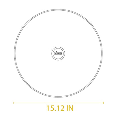 Lodge Round Tempered Glass Lid - Versatile Glass Lid for 15 Inch Skillets, Pans, and Dutch Ovens - Dishwasher Safe and Oven Safe up to 400° - 15 Inch