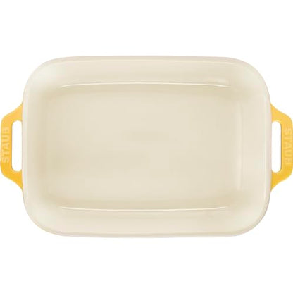 Staub Ceramic 3-pc Rectangular Baking Dish Set - Citron
