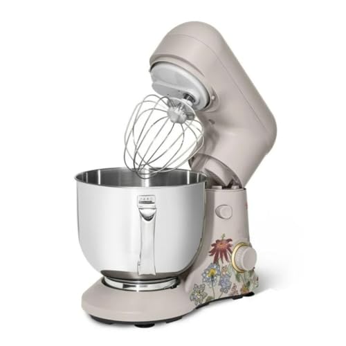 Wonderful Kitchen Stand Mixer 5.3 Qt Bowl, 12 Speeds Tilt-Head, Dough Hook Flat Beater Whisk for Baking Tasks Metal Build for Baking (Wildflower Porcini Taupe)
