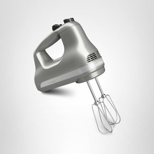 KitchenAid 5-Speed Ultra Power Hand Mixer, Plastic - KHM512, Contour Silver