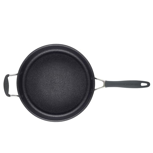 Circulon A1 Series with ScratchDefense Nonstick Induction Cookware, Large Saute Pan with Lid, Nonstick Pan, 5-Quart, Graphite
