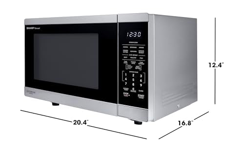Sharp SMC1464KS 1.4 cu. ft. 1100W Stainless Steel Countertop Microwave Oven