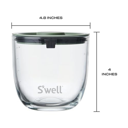 S'well 16oz Glass Prep Bowl Set of 4 For Easy Meal Prep, Vintage Pastels, Made From Durable Tempered Glass