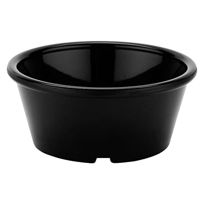 G.E.T. ER-040-BK Black 4 oz. Ramekin, Break Resistant Dishwasher Safe San Ramekins Collection (Pack of 12)