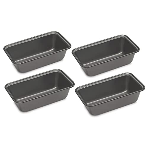 Cuisinart Bread Maker Machine + 4-Count Mini Loaf Pan Set, Automatic Stainless Steel, 12 Programs, 3 Loaf Sizes up to 2 lb, 3 Crust Colors, Nonstick Bundle