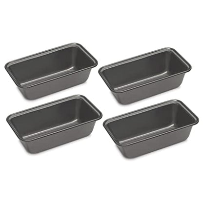 Cuisinart Bread Maker Machine + 4-Count Mini Loaf Pan Set, Automatic Stainless Steel, 12 Programs, 3 Loaf Sizes up to 2 lb, 3 Crust Colors, Nonstick Bundle