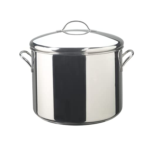Farberware Classic Series Large Stainless Steel Induction 16 Quart Stock Pot with Lid
