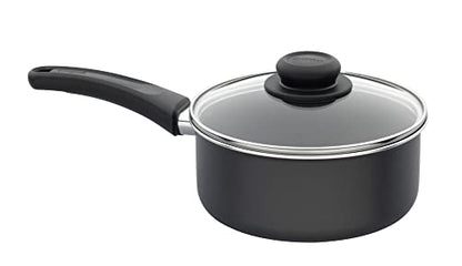 GoodCook Everyday Nonstick Sauce Pan w/Lid, 2 Quart, Black