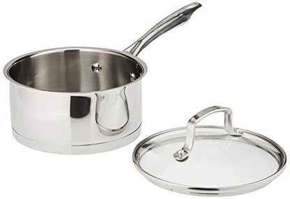 Cuisinart Professional Stainless Saucepan with Cover, 1.5-Quart, Stainless Steel,8919-16