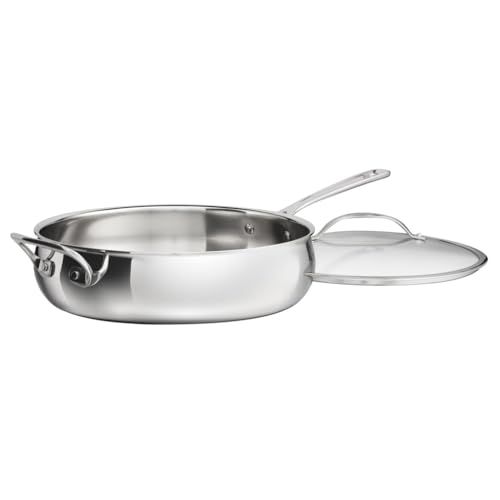 Cuisinart PureClad™ Triple Ply Stainless Steel 5.5 Qt. Saute Pan w/Cover