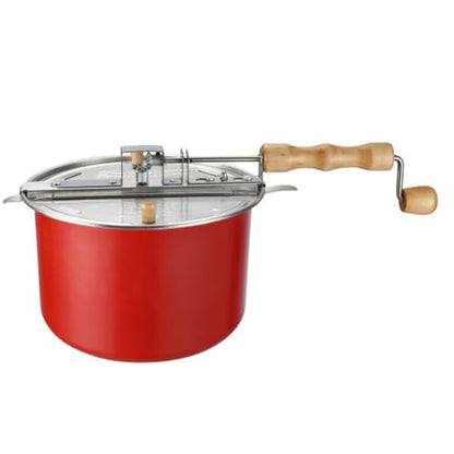 Great Northern Popcorn Stovetop Popcorn Maker, Red, 6.5-Quart
