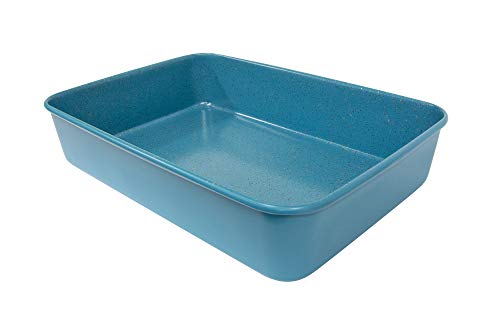 casaWare 15 x 10 x 3-Inch Ultimate Series Commercial Weight Ceramic Coated Non-Stick Lasagna/Roasting Pan (Blue Granite)