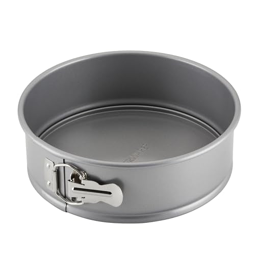 Farberware Nonstick Bakeware 9-Inch Round Springform Pan, Gray