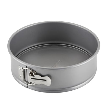 Farberware Nonstick Bakeware 9-Inch Round Springform Pan, Gray