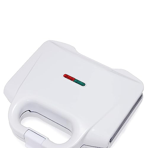 Amazon Basics Waffle Maker 2-Slices White with Non-stick coating and Easy to Clean, 700W