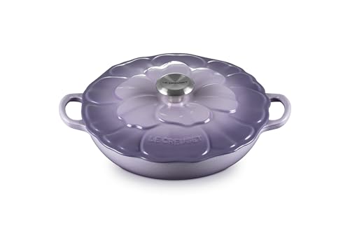 Le Creuset Enameled Cast Iron Signature Petal Braiser, 2.25 qt., Provence w/Stainless Steel Knob