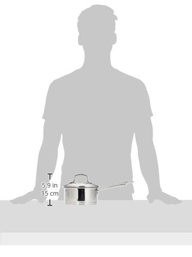 Cuisinart Professional Stainless Saucepan with Cover, 1.5-Quart, Stainless Steel,8919-16