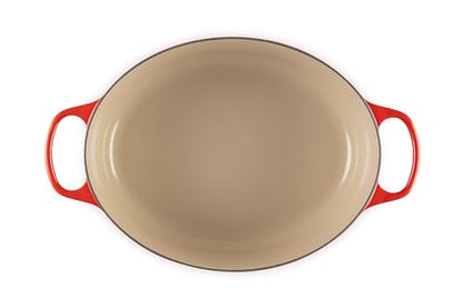 Le Creuset Enameled Cast Iron Signature Oval Dutch Oven, 9.5 qt., Cerise