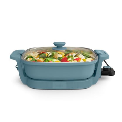bella Fits-Anywhere™ SAUTE Make & Take Skillet, Non-Toxic, Ceramic, Surf
