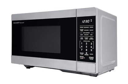 SHARP Countertop Microwave Oven with Removable 10.6" Carousel Turntable, 900 Watt, 0.9 Cubic Feet, Stainless Steel