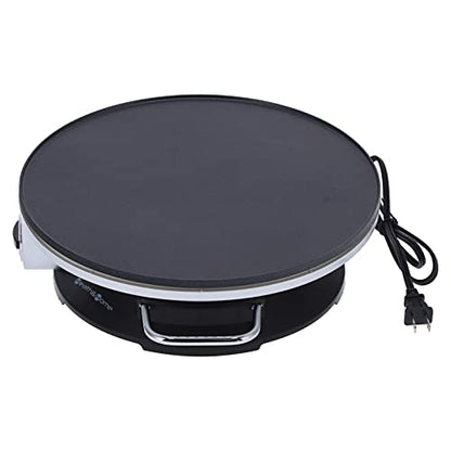 13 Inch Electric Crepe Maker crepes maker 1000W Round Crepe Maker Machine Stainless Steel Pancake Machine with 3 Temperature Control Knob Fast Heating Creperas crepes maker Creperas