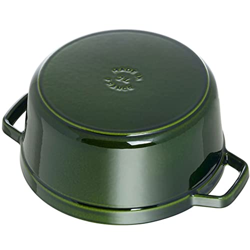 Staub Cast Iron Cocotte Made in France, 4-qt, Basil