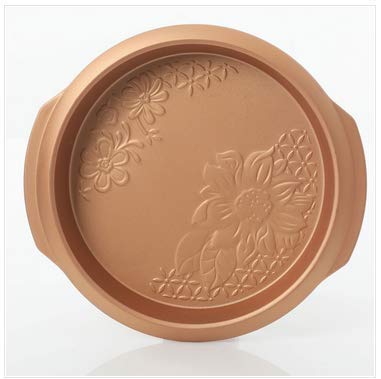 Gibson 112020.04 Country Kitchen 4 pc Embossed Nonstick Bakeware Set, 4 piece, Copper