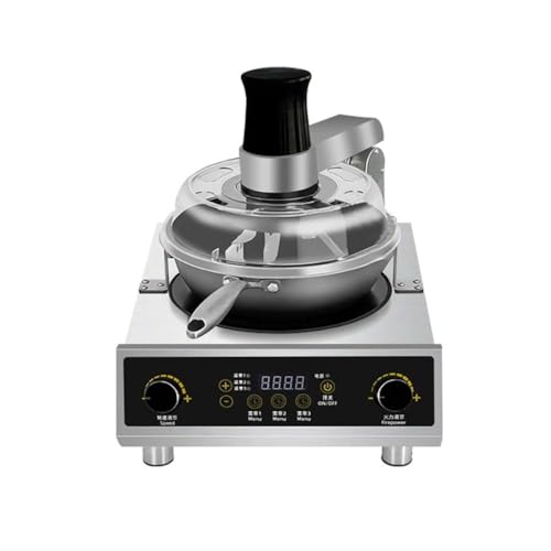 Automatic Stir Fry Machine 5KW, Commercial Electric Wok Cooker with 360° Planetary Mixing, Auto Stir Frying Robot, Smart Cooking Machine for Restaurant Kitchen