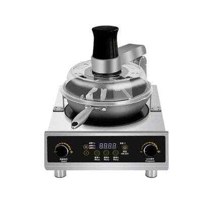 Automatic Stir Fry Machine 5KW, Commercial Electric Wok Cooker with 360° Planetary Mixing, Auto Stir Frying Robot, Smart Cooking Machine for Restaurant Kitchen