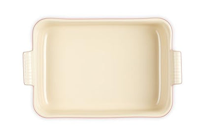Le Creuset Stoneware Heritage Deep Rectangular Lasagna Dish, 6.75 qt., Cerise