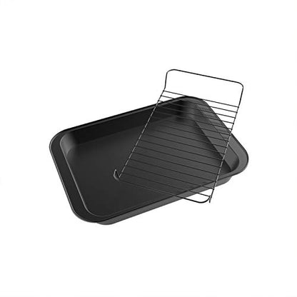 Roasting Pan with Rack-Nonstick Oven Roaster with Removable Grid to Drain Fat and Grease-Healthier Cooking with Kitchen Bakeware by Classic Cuisine