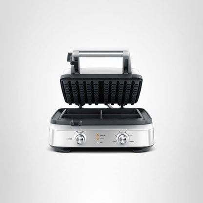 Breville BWM604BSS Smart Square Waffle Maker, 4 Slice Capacity, Brushed Stainless Steel
