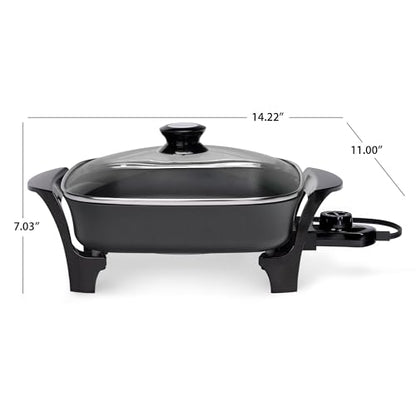 Presto 06626 11 inch Electric Skillet w/glass lid