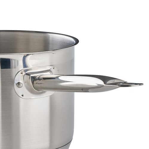 Winco Heavy-Duty Stainless Steel Sauce Pan with Cover, 4.5 Quart