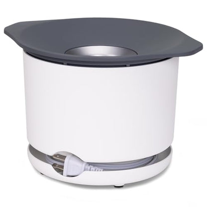 Presto 04812 PopLite Our Munch Hot Air Popcorn Popper - Family Sized, Built-In Serving Bowl, Compact Design, 15 Cups, White