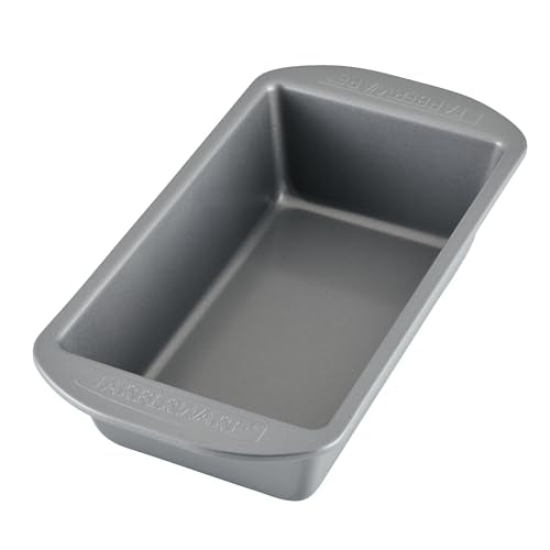 Farberware Bakeware Meatloaf/Nonstick Baking Loaf Pan Set, Two 9-Inch x 5-Inch, Gray