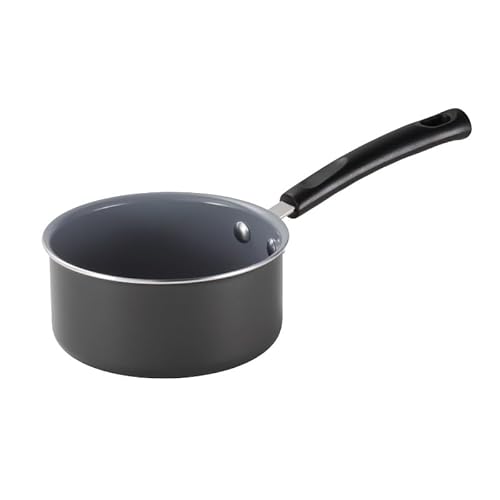 1 Quart Ceramic Steel Gray Open Sauce Pan