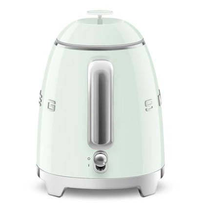 SMEG Mini 50's Retro Style 3 Cup Electric Kettle with Double Wall Anti Slip Base and Water Level Indicator (Pastel Green)