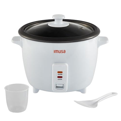 IMUSA Electric Rice Cooker 10 Cup Cooked 5 Cup Uncooked – Ceramic Nonstick Pot, Multi Cooker for Rice, Quinoa, Oatmeal, Stew – Keep Warm – Compact for Kitchen Dorm RV