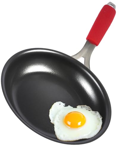 Agerma 8-Inch Nonstick Frying Pan, Tri-Ply Stainless Steel Skillet with Reinforced Coating, Detachable Handle with Silicone Sleeve, Dishwasher and Oven Safe, Induction Compatible,Woks & Stir-Fry Pans