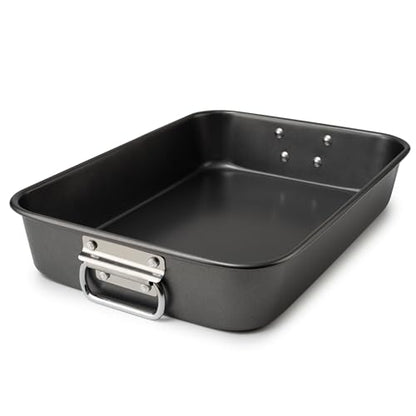 Tiawudi Lasagna Pan with Handles, 15x10x3 Inch Bakeware for Oven, Nonstick Rectangular Roasting Pan, Deep Baking Dish for Cake and Brownie, Heavy Duty