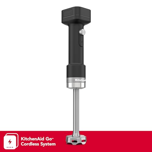 KitchenAid Go Cordless Hand Blender - battery included, KHBRV71, Black Matte