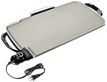Presto 07062-22-Inch Ceramic Removable Handles Electric Griddle, Grey Ceramic