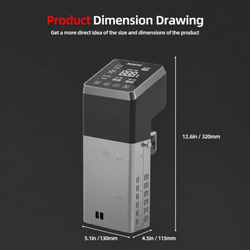 Commercial Sous Vide Cooker 1400W WiFi | Immersion Circulator IPX7 Gunmetal