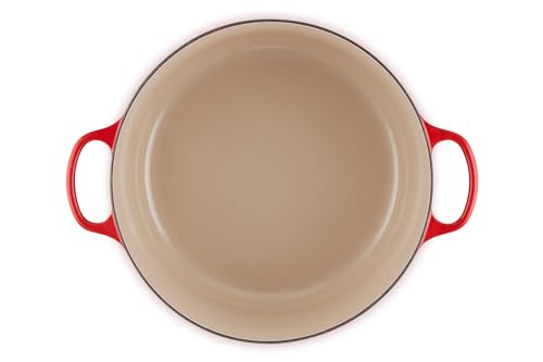 Le Creuset Enameled Cast Iron Signature Round Dutch Oven, 13.25 qt., Cerise