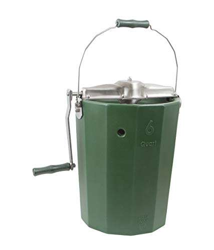 PREMIUM 6 qt. - Immergood Stainless Steel Ice Cream Maker - Hand Crank
